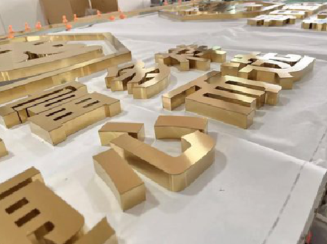 都江堰拉丝不锈钢字的特点。